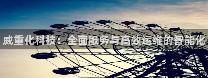 78mapp威九国际成全视频：威重化科技：全面服务与高效运维
