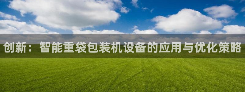 威九国际网站进入客服中心了吗：创新：智能重袋包装机设备的应用