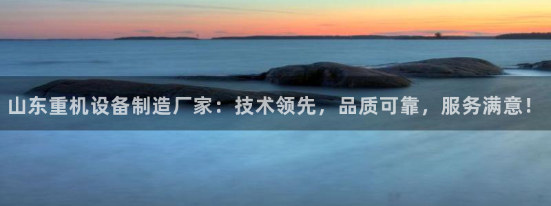 威九国际网站更新了吗：山东重机设备制造厂家：技术领先，品质可