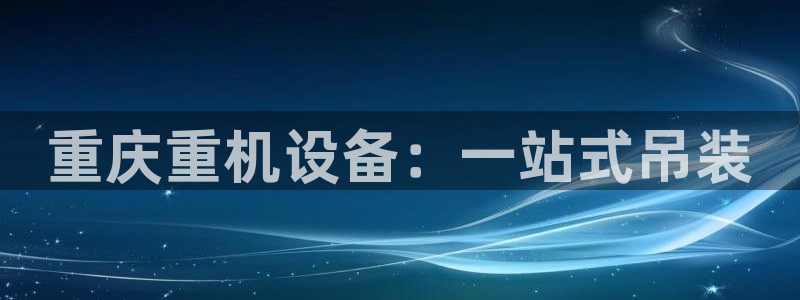 保定威九网络科技有限公司招聘：重庆重机设备：一站式吊装
