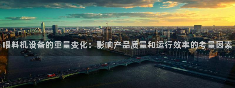 威九国际网站游戏：喂料机设备的重量变化：影响产品质量和运行效