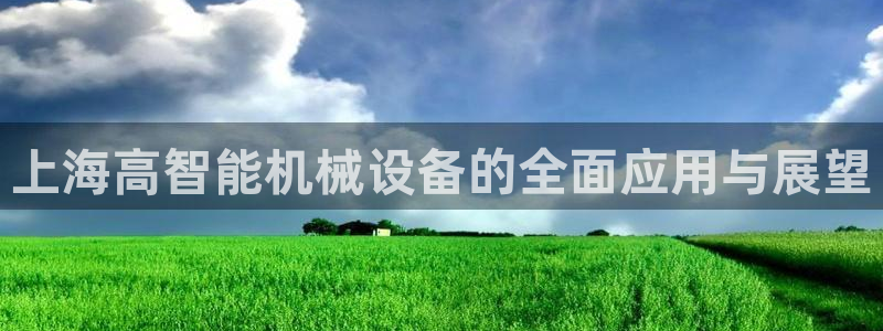 威九国际体育：上海高智能机械设备的全面应用与展望